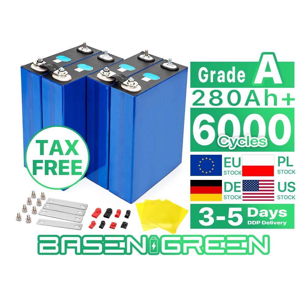 Eric Grade A 3.2v 50ah 100ah 120ah 150ah 200ah 280ah 302ah 304ah 320ah 340ah Catl Lifepo4 Cell Battery Akku For Diy 12v 24v 48v