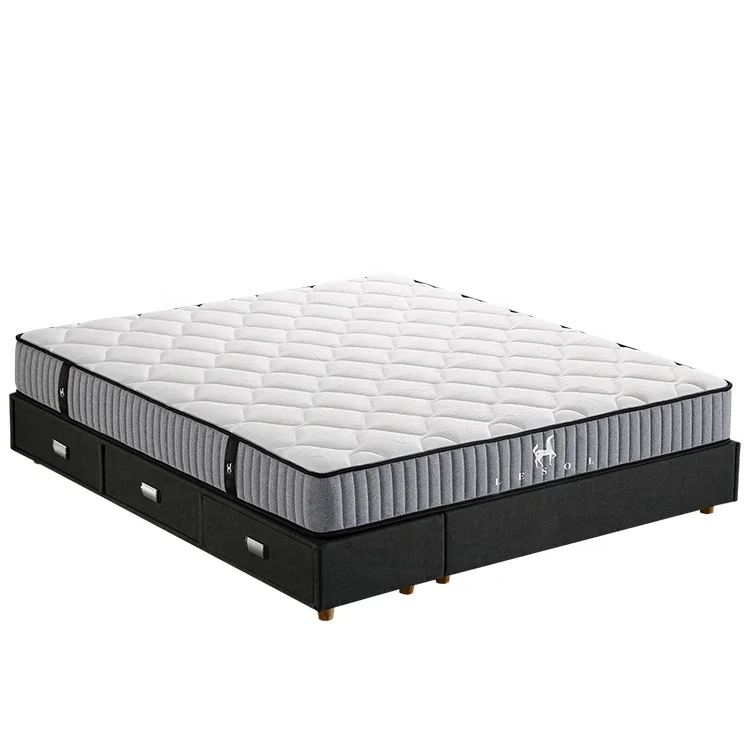 euro top pocket Vacuum Package Roll mattress Bedroom Furniture wave foam and Pocket spring motel mattress