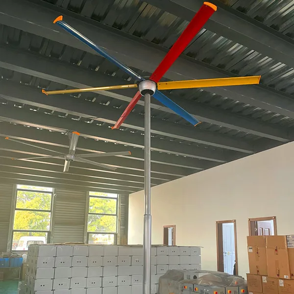 PMSM standing type 3.8m 13ft waterproof airpole hvls fan