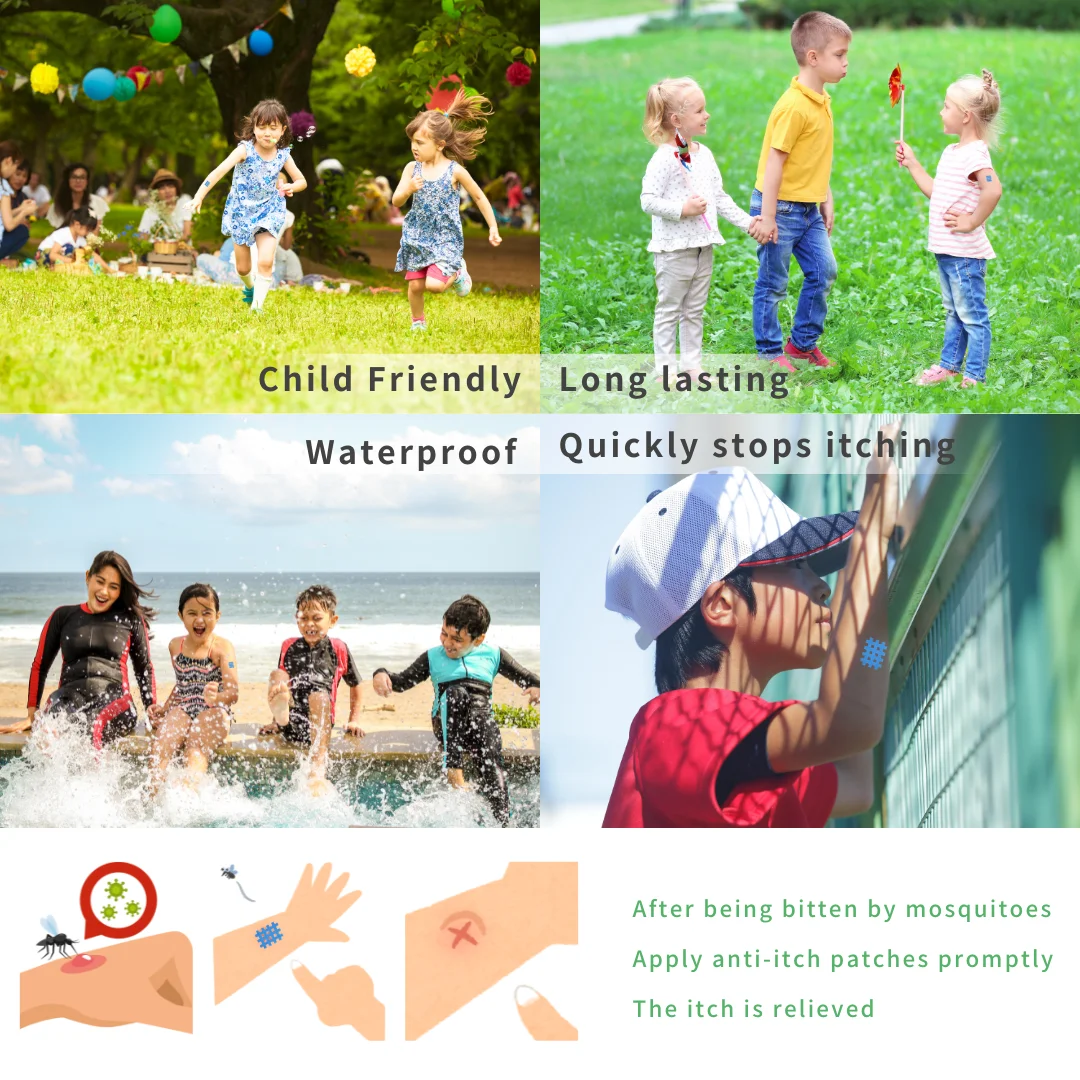Anthrive Natural Insect Bite & Sting Itch Relief Chemical Free Itch Relief Sticker Mosquito Itch Relief Patch For Kids Baby