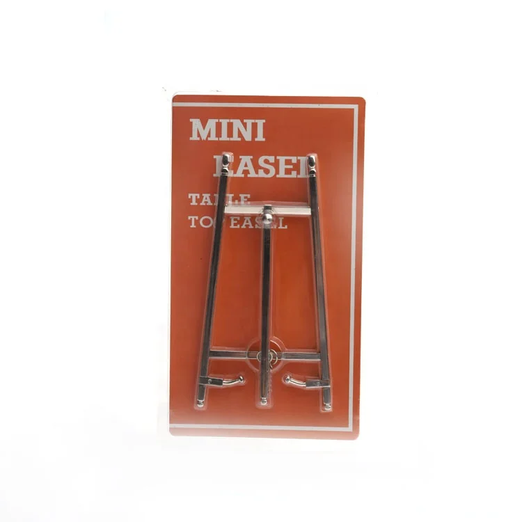 
Wholesale Sale Portable Mobile OEM Table Top Stand Brass Photo Picture Display Shelves brass easel stand for calendar 