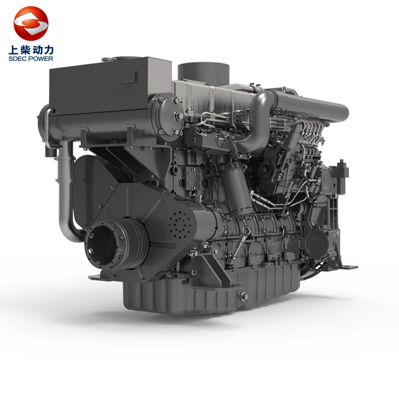 Shanghai Diesel engine 12E series DIesel engine for marine  300 - 400
