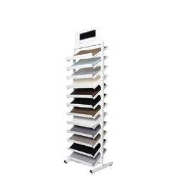 Carpet Display Stands Metal Carpet Rug Display Rack Stand Floor Standing Placemat  Display Rack 12 Tier  for Retail Shops