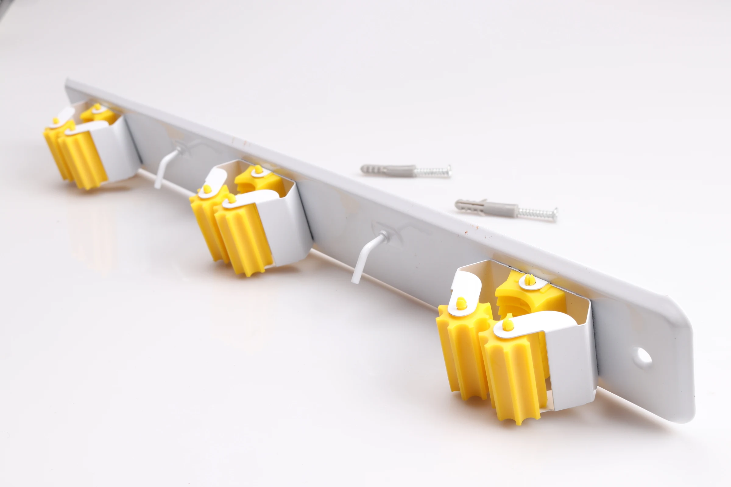 Magic Multifunction Kitchen Wall Mounted Storage Holder metal hook gripper rack organizer wall mounted mop and broom holder