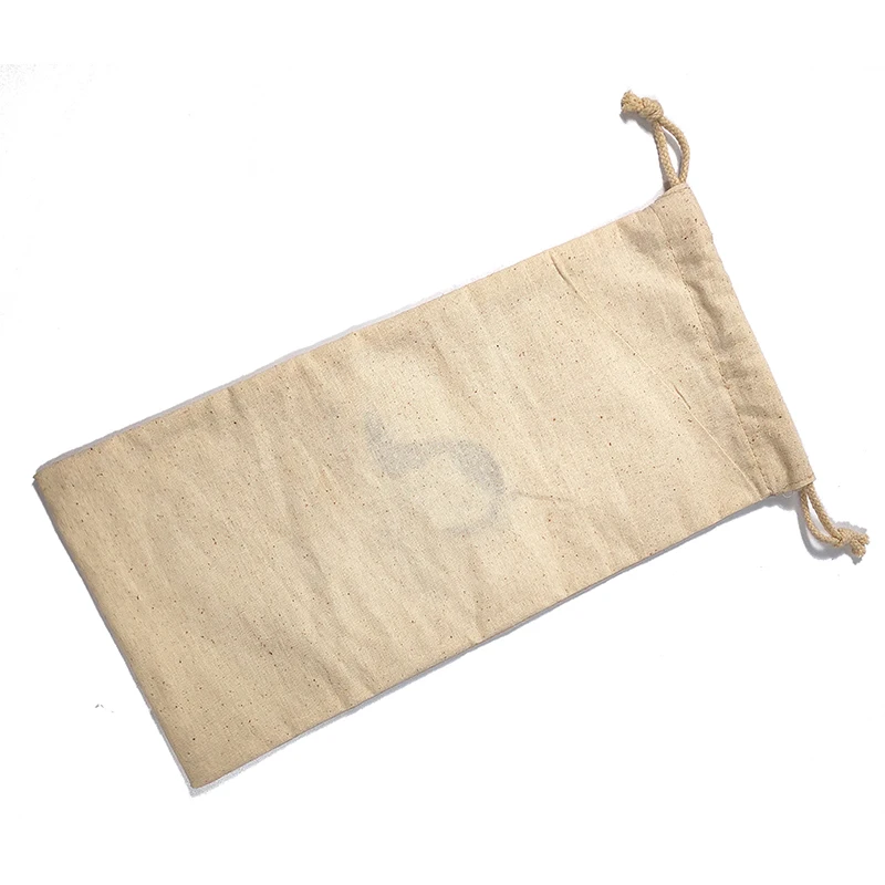 Custom Dust Bag Organic Muslin Packing  Canvas Custom logo Wholesale 180gms Cotton String Pouch