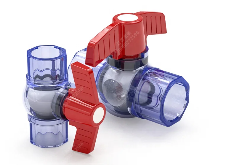 Transparent UPVC valve Transparent UPVC simple ball valve DN15-DN50