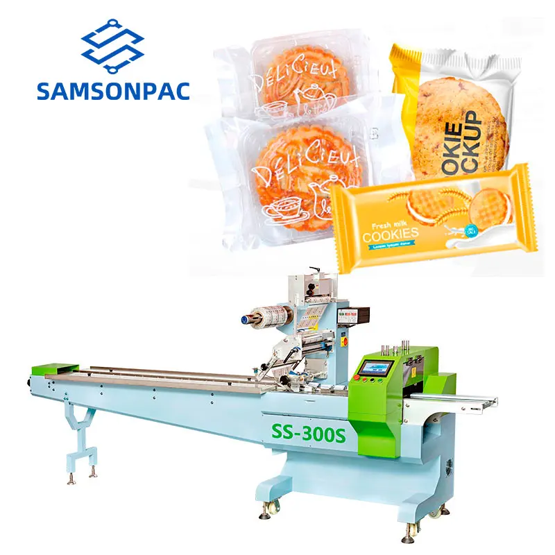 Vegetable Food brush Mouse cup Mask pill fruit  high speed automatic cake chocolate bar full servo Horizontal Packing Machine