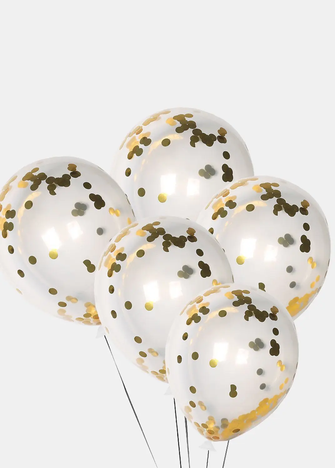 624004 5ct Latex Clear Sequin Confetti Balloons Inflatable Birthday Wedding Party Decoration Supplies Anniversary Bobo Ballons