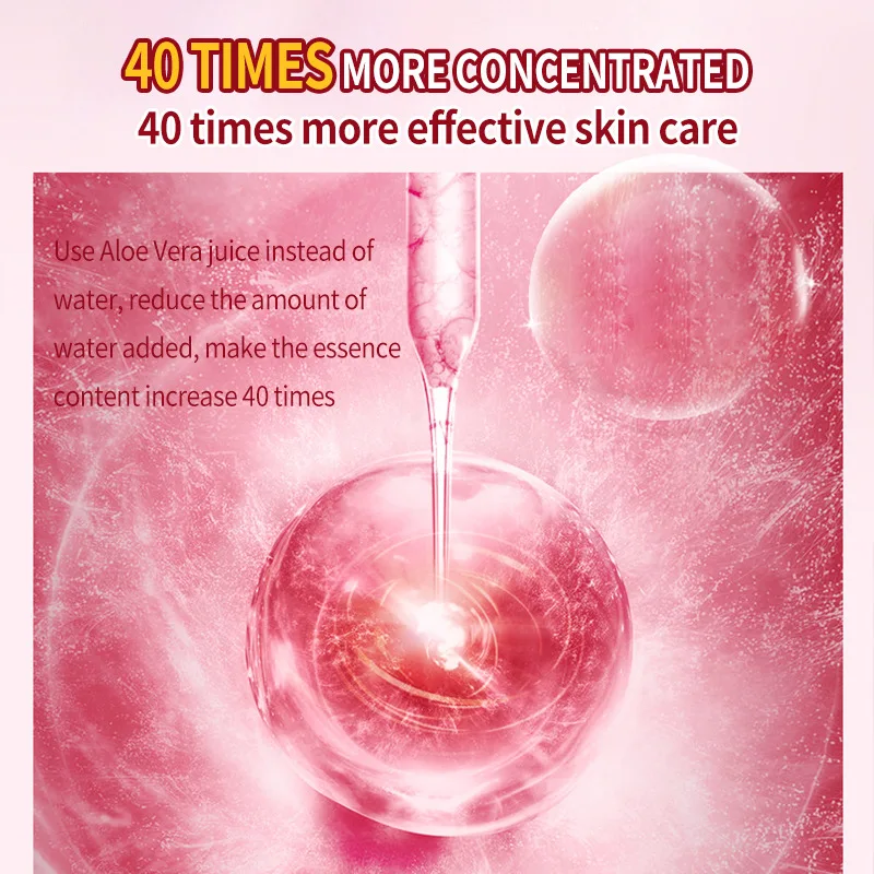 Pink Aloe Vera Gel Moisturizing gel Repair organic natural skin lightening soothing Aloe Vera Gel