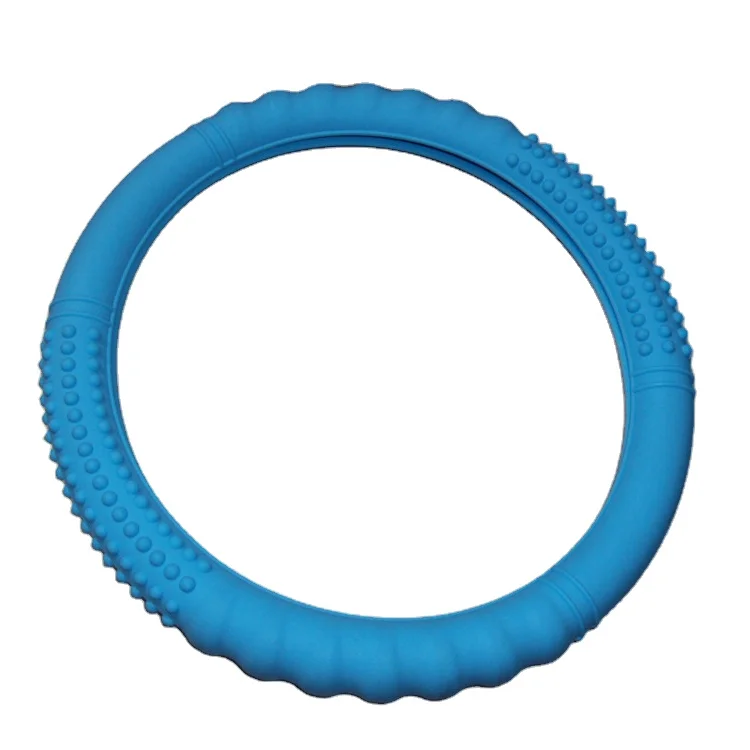 
Customized massage particle anti-sweat disc anti-slip and wearable silicone steering wheel cover 