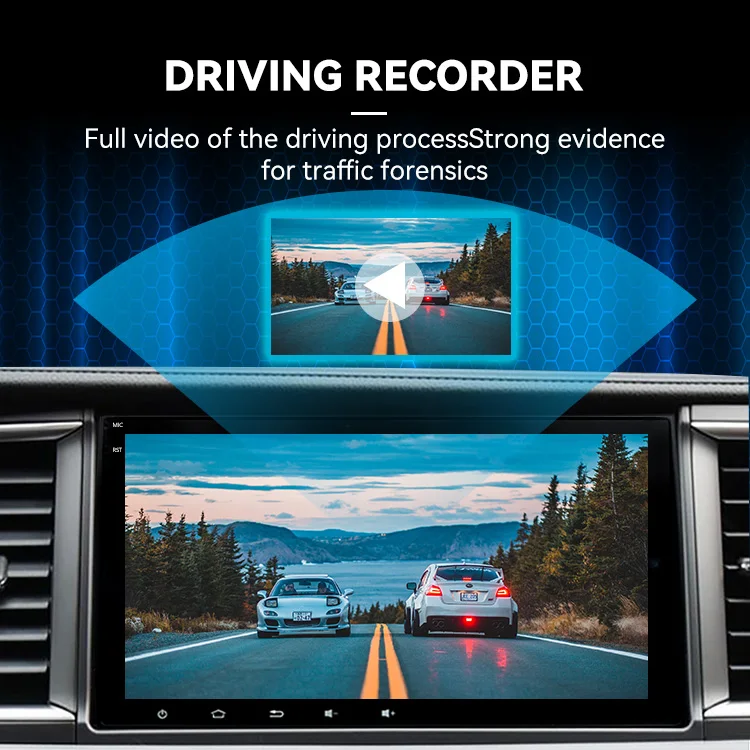 Coview 8' Car Monitor Universal Android 10 Car Stereo Radio Intelligent Navigation Car DVD Multimedia Player For GMC