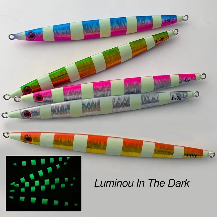 High Quality Slow Shaking Lead Bait 100g 150g 200g 250g 300g Speed Fall Sinking Three Dimensionalmetal Jig Lure