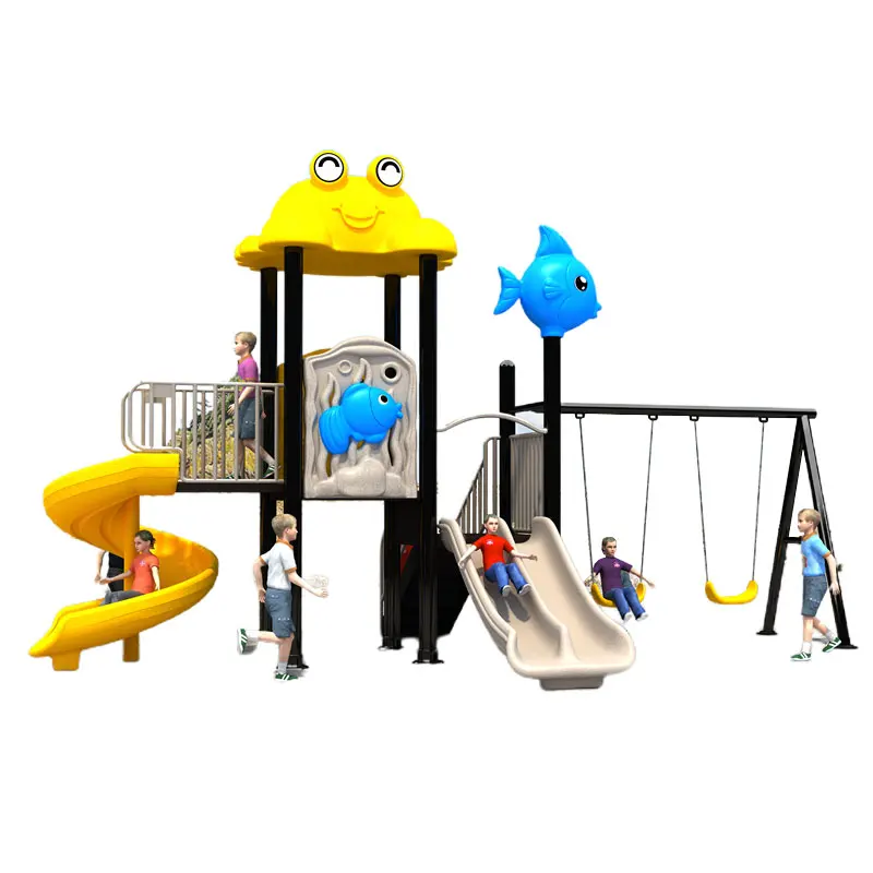 Пластиковая горка для детских площадок