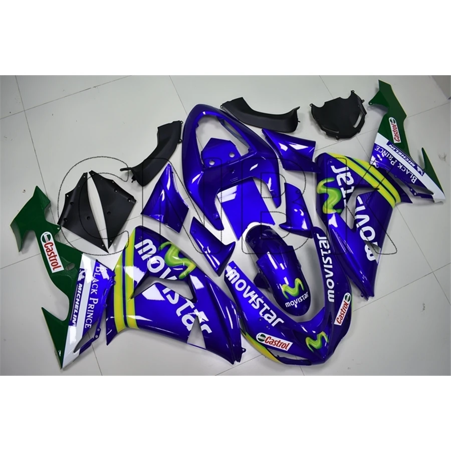 ZX-10r 07 Fairing ZX-10r 07 Blue movistar Fairing for Kawasaki ZX10r 2006 - 2007 Plastic Fairings