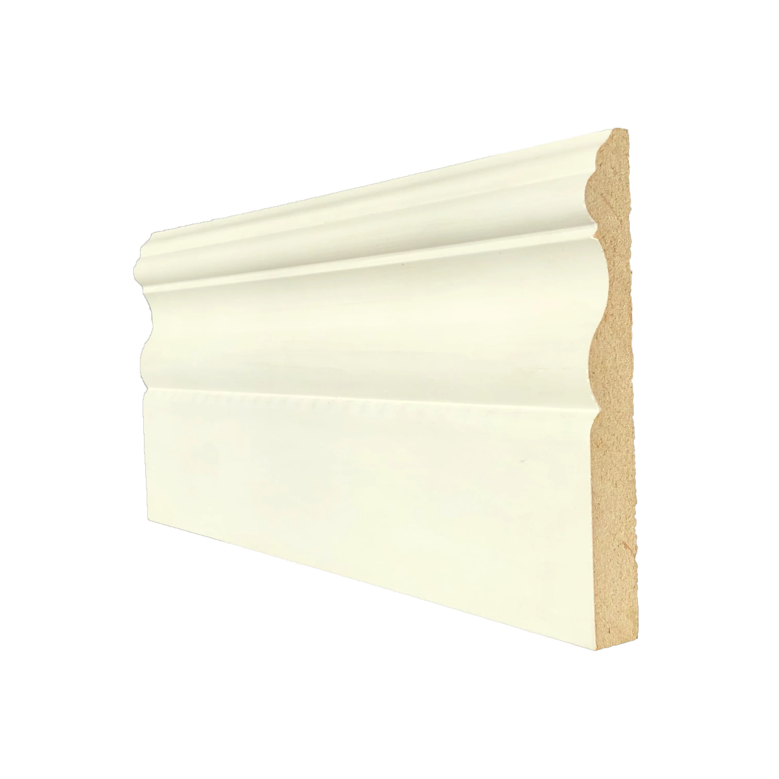 98mm wide Factory Sales Customized MDF skirting board line fireproof material for bedroom design