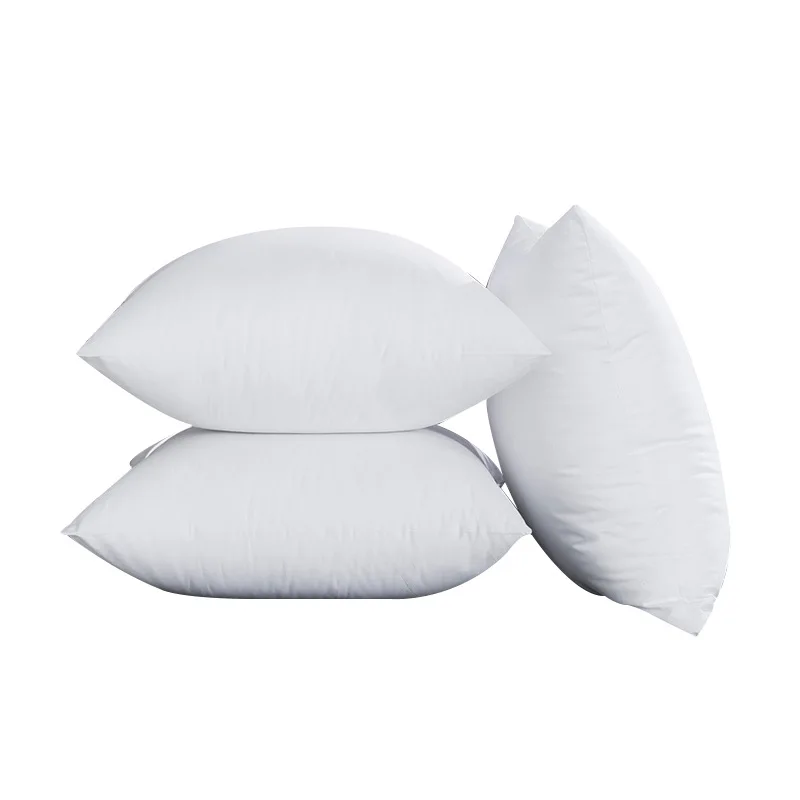 Feather velvet pillow core frosted cotton feather proof cloth cushion core waist pillow core package 40 45 50 55 60