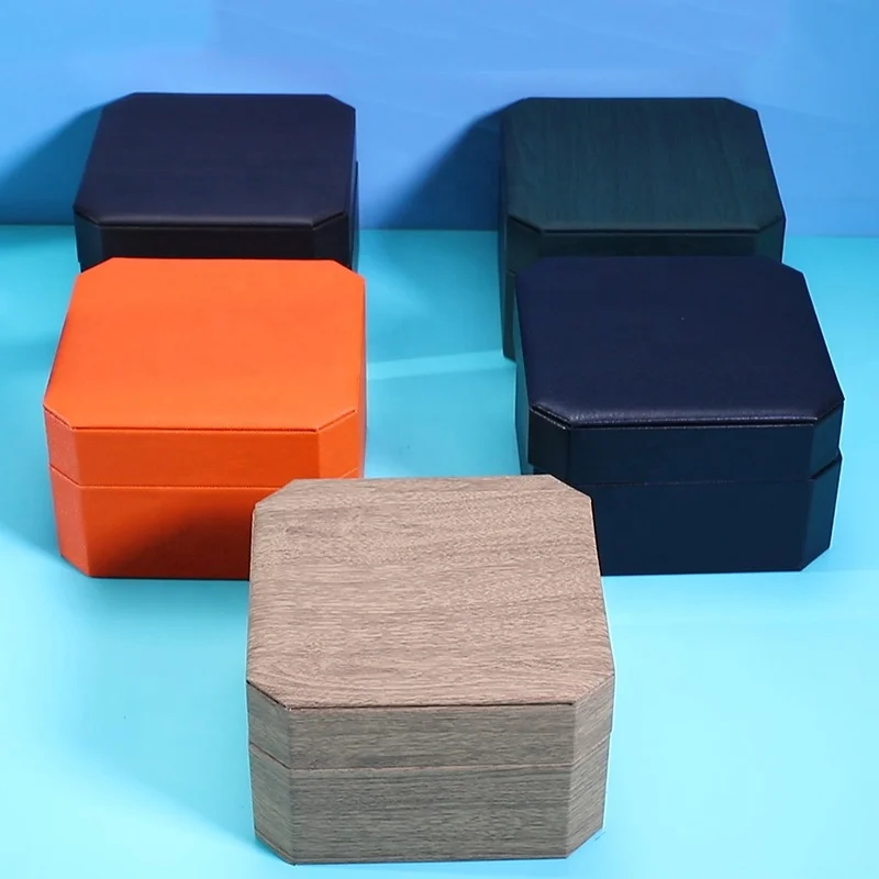Luxury Customized Octagonal Watch Box High-Grade Shockproof Single Watch Storage Case