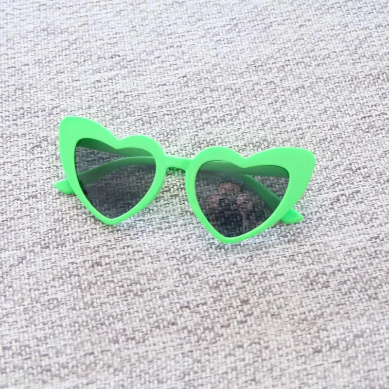 Candy Colors Girls Hearts Sunglasses Cute Kids Sun Glasses UV400 Cat Eye Baby Lovely Shades UV Protection