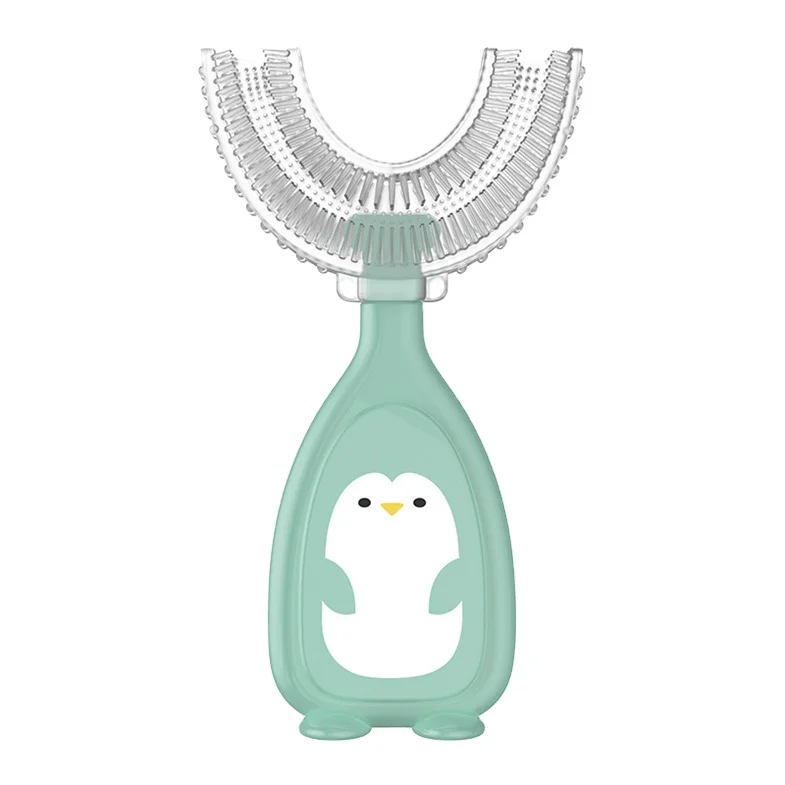Manual Silicone Baby Toothbrush Children 360 U Shape Replacement Oral Care Cleaning Brush Kids Tooth