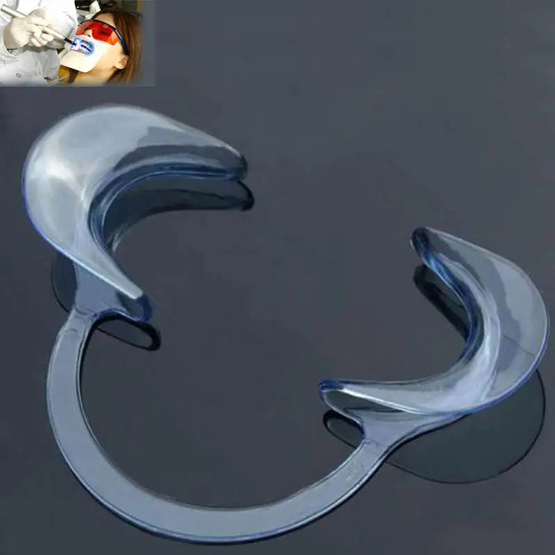 2 Pcs Mouth CShape Opener Dental Cheek Retractor Fun Game Watch Large size