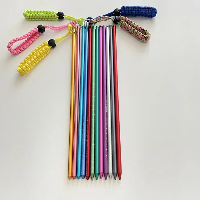 colorful aluminum dive noise maker scuba diving pointer rod with parachute lanyard