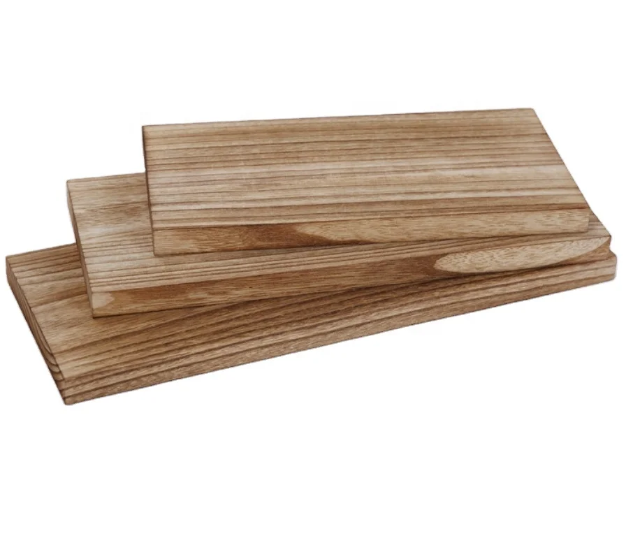 Woods Rectangular Thick Heavy Carbonized Paulownia Wood Art Boards Blank Wooden Solid for Wall Shelf DIY Crafts Home Decorations