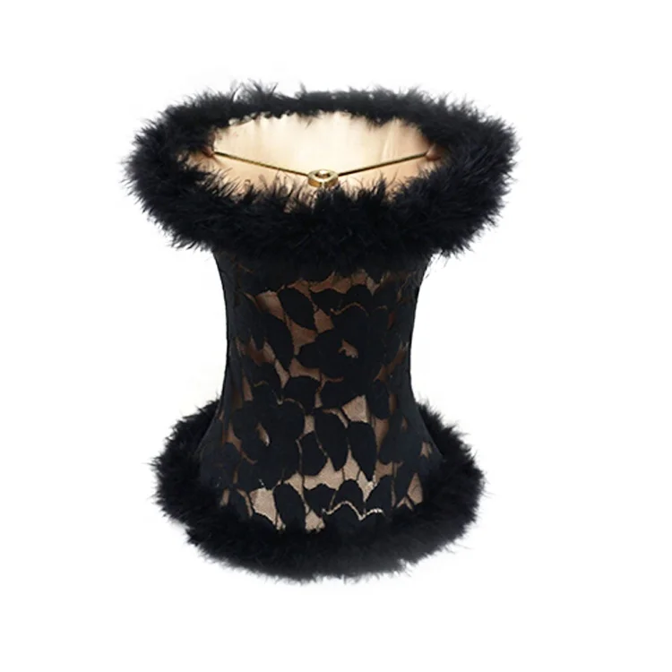 
Mannequin Decor Black Pendant Light Shade Round Lampshade 