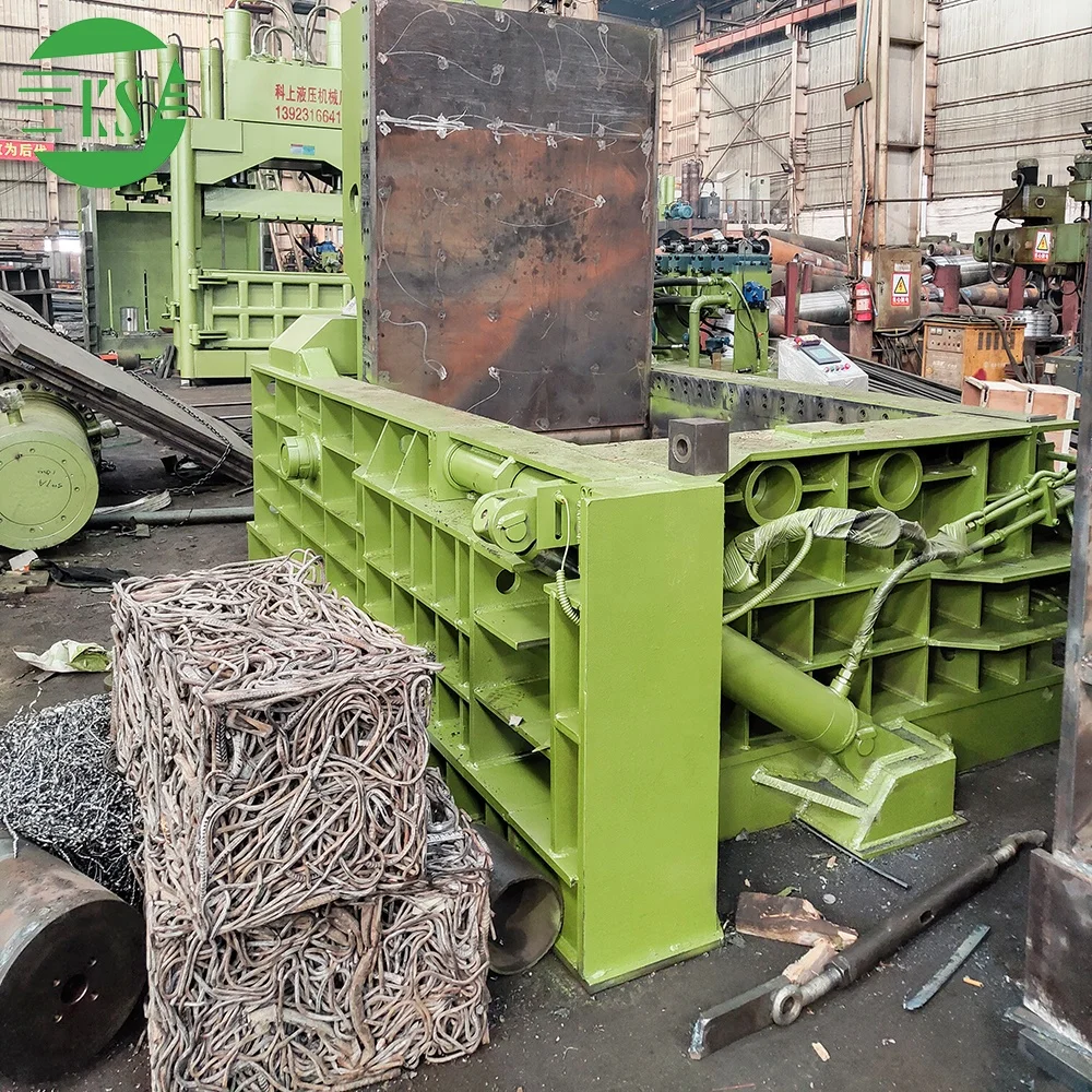Keshang Iron Aluminum Scrap Baling Press Hydraulic Metal Baler Machine Y81-200T