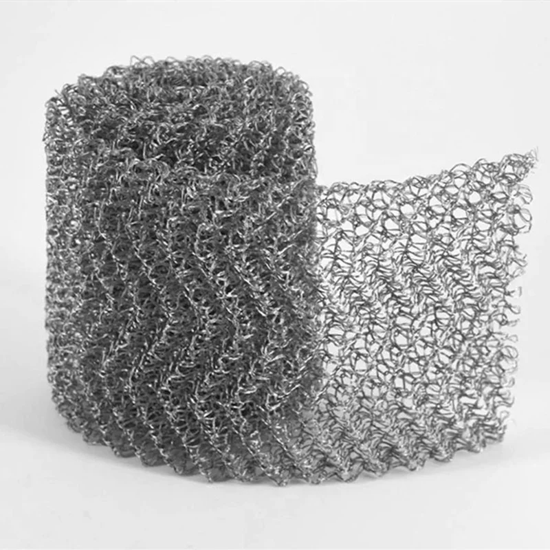 304 Stainless steel cylindrical compressed knitted mesh filter