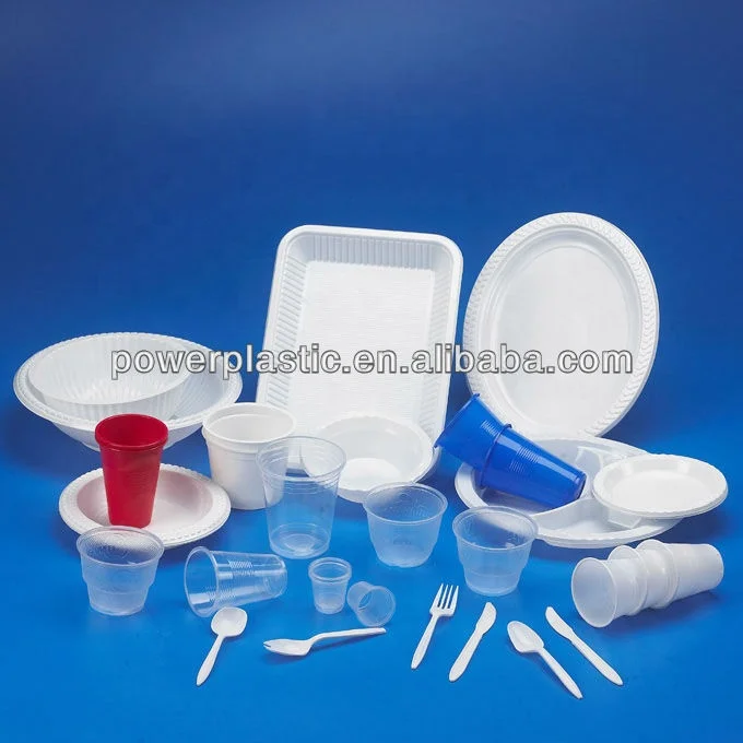 Luxury Casual Disposable Plastic Tableware Sets