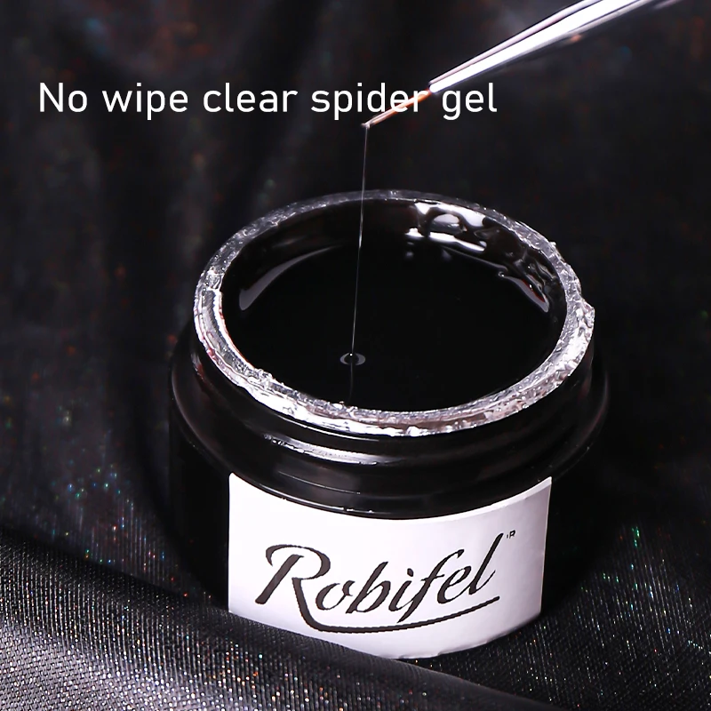 long lasting OEM gel color nail art french nail liner clear 8g spider nail gel polish semi-solid clear drawing gel