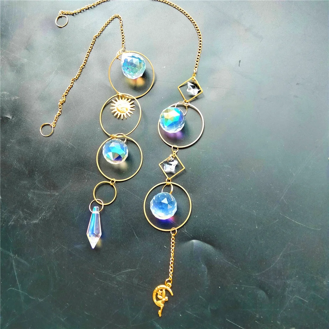 Wholesale Healing Small Sun Catcher Melting Stone Delicate Carving