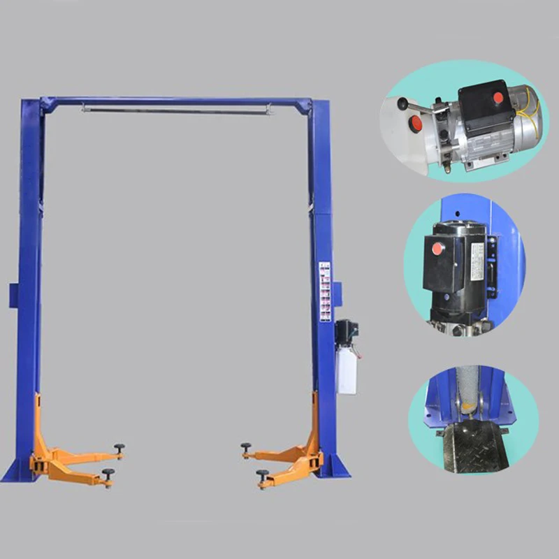 Factory Price Two Post Car Lift 3.5 Tons Lifting Capacity Auto Hydraulic Car Lift Double Cylinder