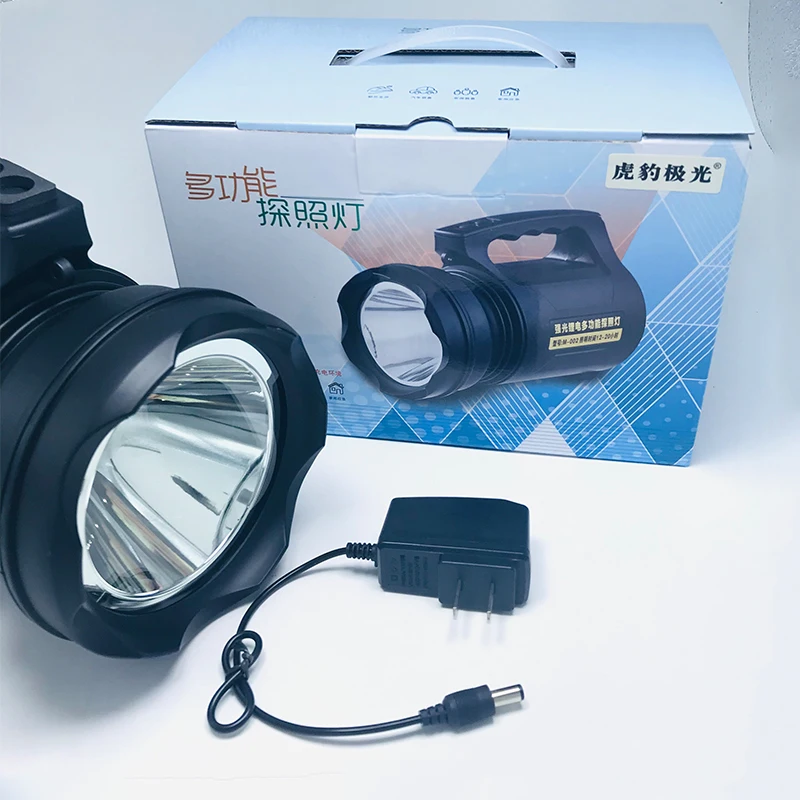 LED flashlight,  rechargeable searchlight, outdoor emergency patrol, hand lamp, maintenance flaslong rangehlight