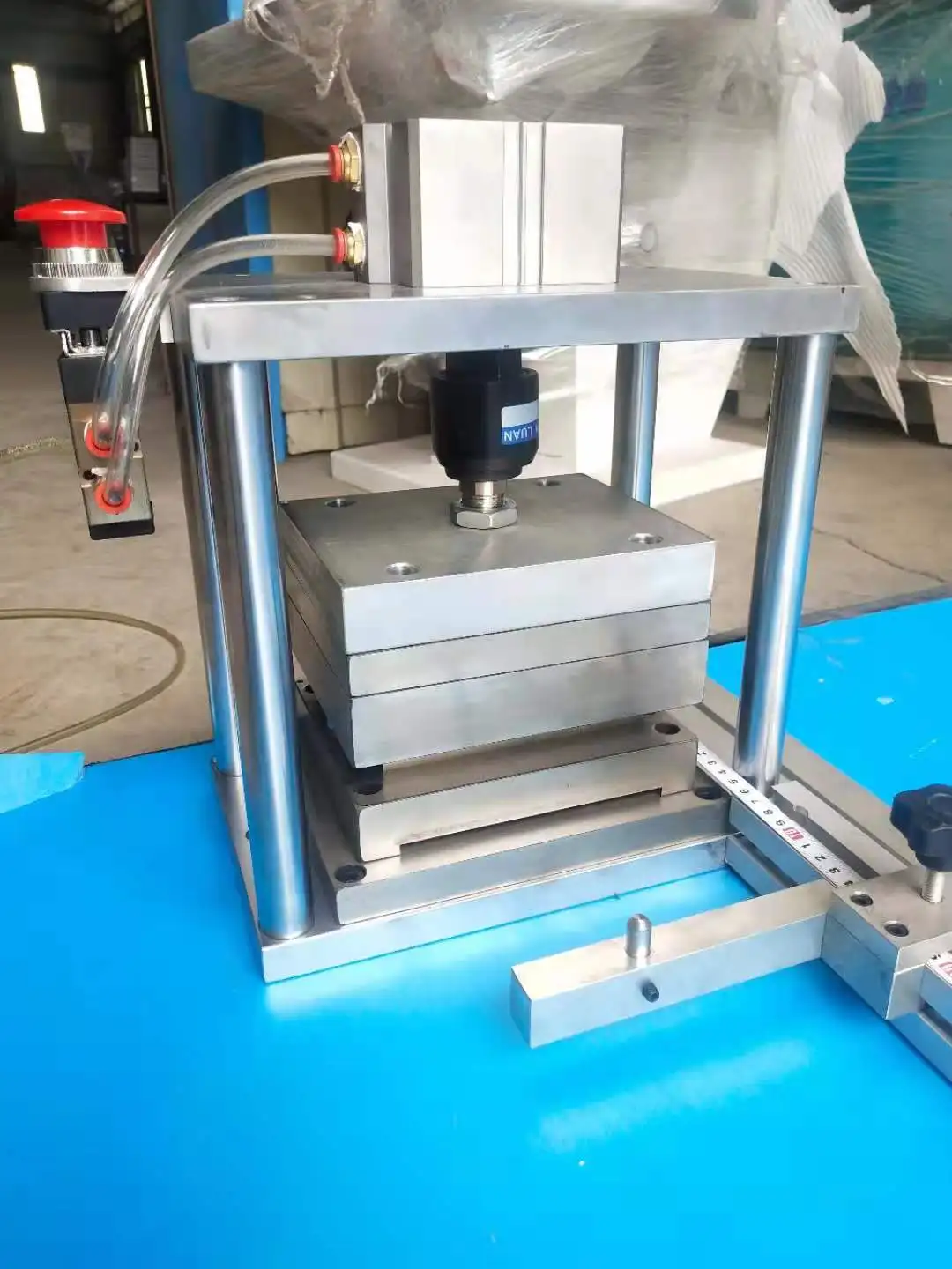 Good work  2021 New Design Vertical Blinds Automatic Cutting   punching and  Crease Machine