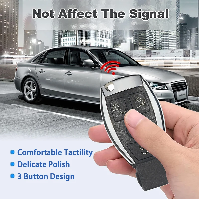 Mer-cedes-Benz E S G CLK SLK ML Class 2000+ Uncut Blade Smart Car Remote Key Fob 3-Button Foldable BGA Body Repair Equipment