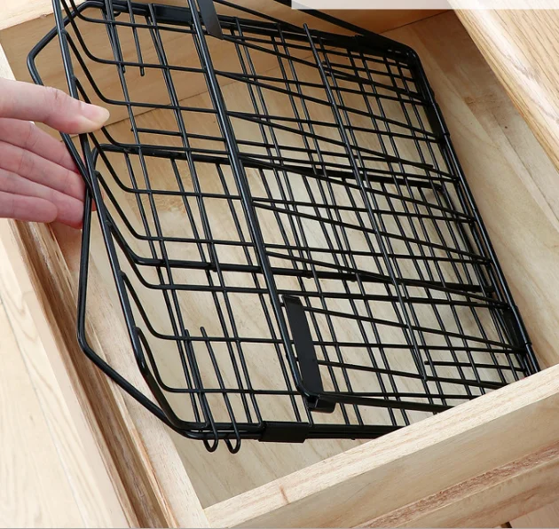 Сетчатые корзины для хранения с крючками металлическая подвесная корзина кухонный органайзер держатель дверь шкафа брюк