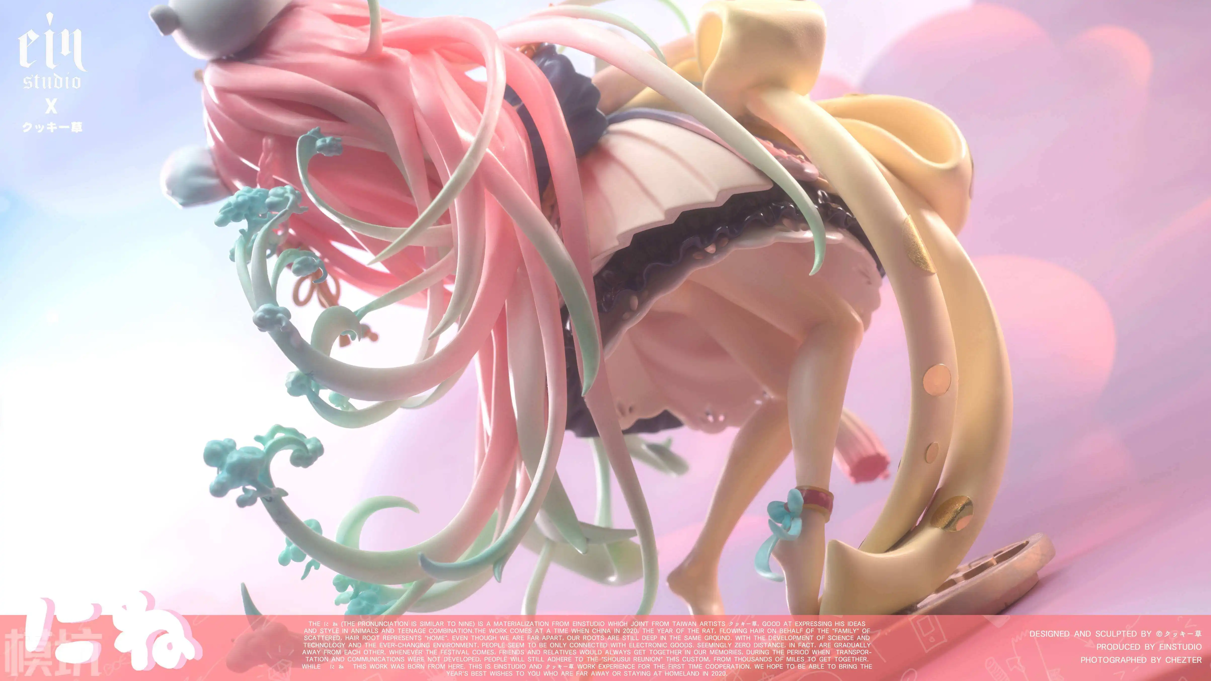 FMWK049 Goddess Cute Mouse Girl Anime Action Figure Doll Cartoon Statue Portrait