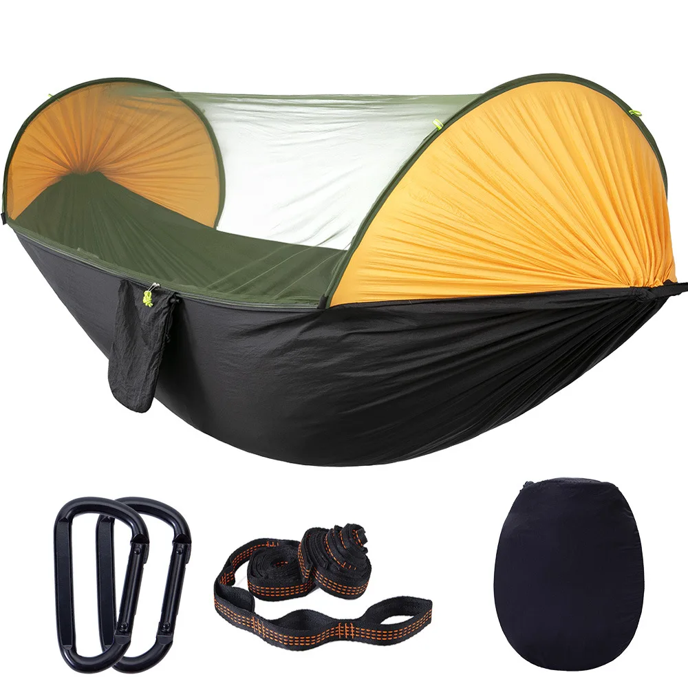 Outdoor Gear Portable Parachute Nylon Ultralight Camping Hammock With Mosquito Net Tent
