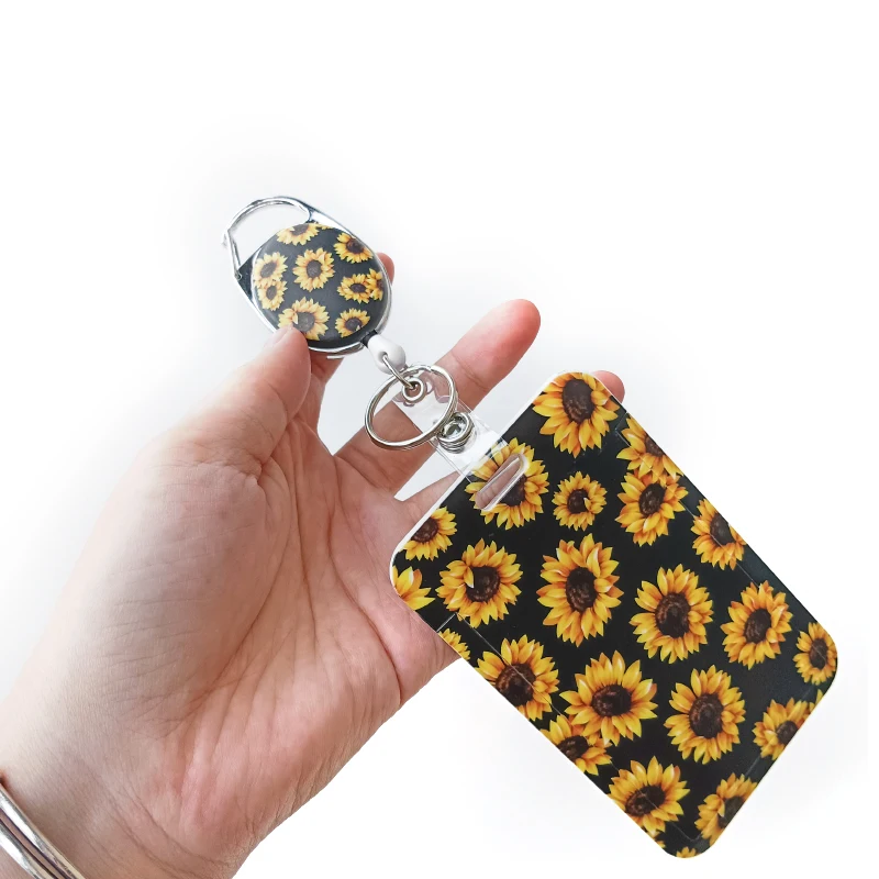 Hot Selling Retractable Badge Holder Reel ID Card Badge Holder Name badge Reel Pull Reel With ID Card Holder