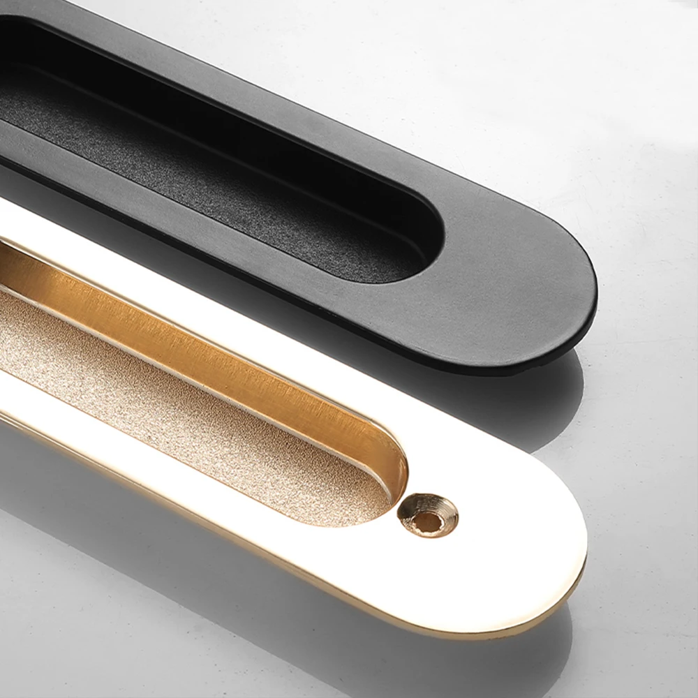 Modern Classical Simple Furniture Hardware accessories Recess Zinc Alloy Cabinet Drawer Hidden Concealed Door Handle