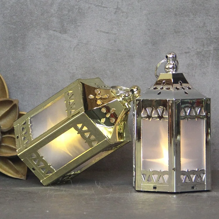 Home Decorative Natural Hanging Moroccan Wedding Plastic Holographic Stars Candle Lanterns with Tea Light