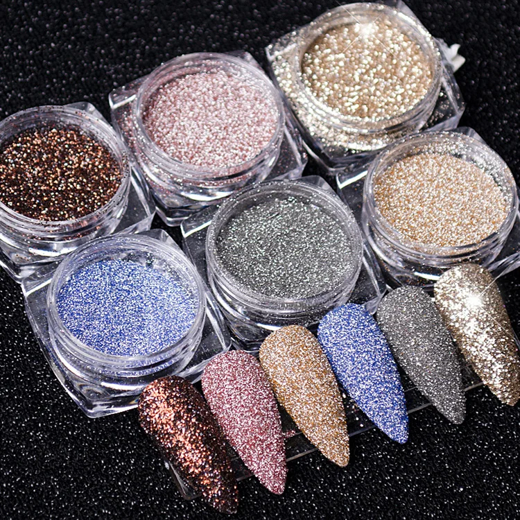 Kolortek новый дизайн ногтей кристалл алмаз порошок вспышка стекло Блестящий