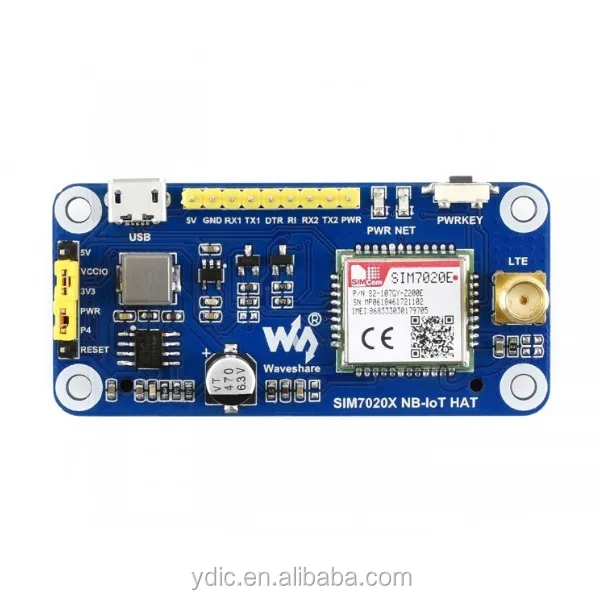  Шляпа SIM7020E NB-IoT для Raspberry Pi Европы Азии Африки