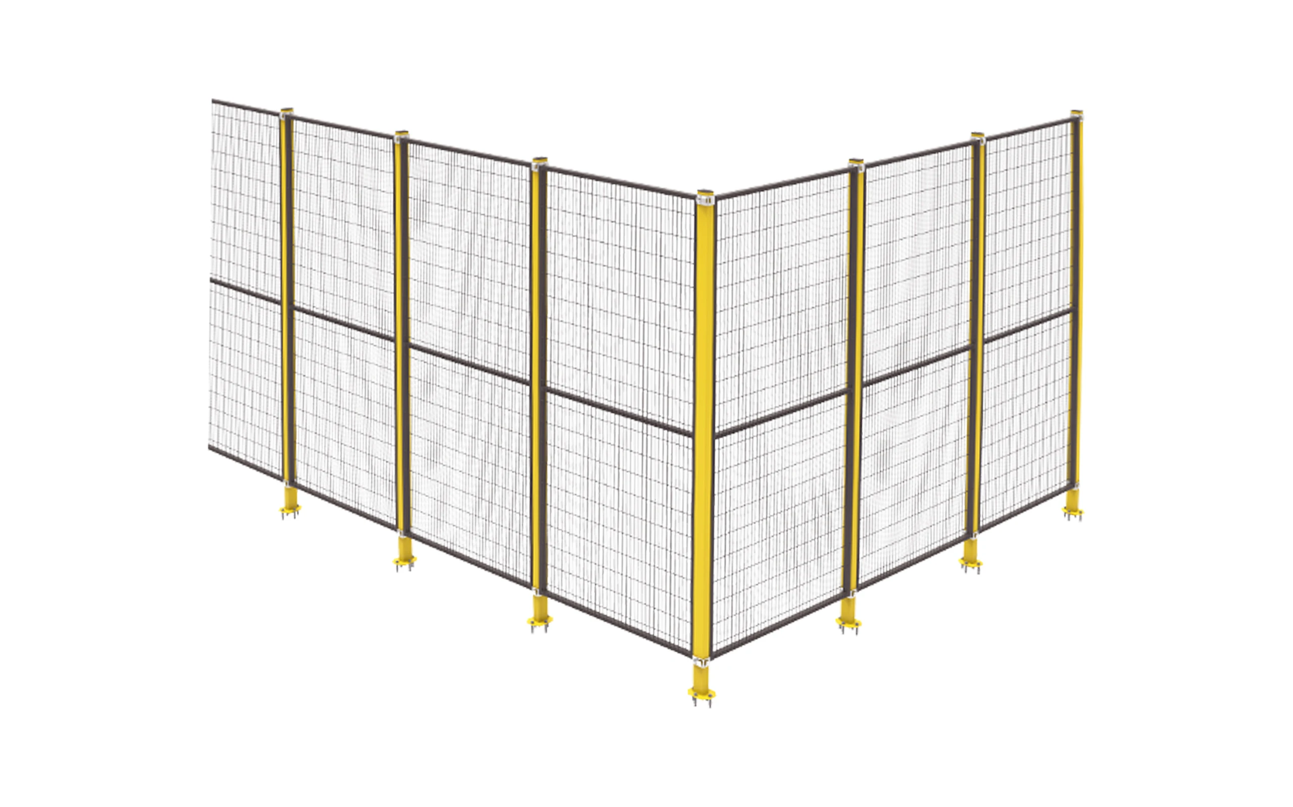 Vichnet Industrial Security Fence 1850*500 Metal Frame Welded Technique for Workshops with Fence Post Caps 3D Modelling Included