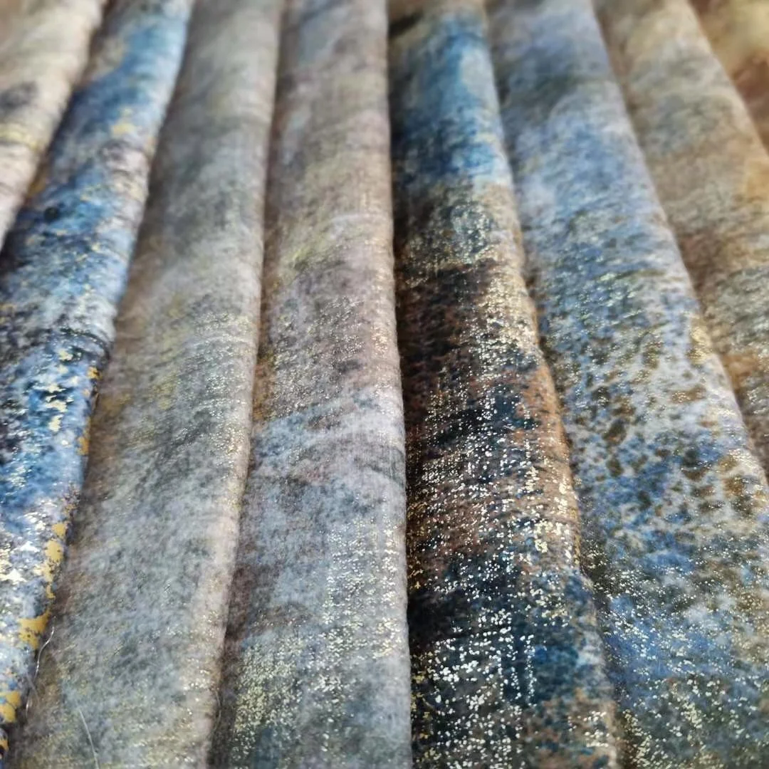 100% polyester foiled velvet fabric for sofa upholstery