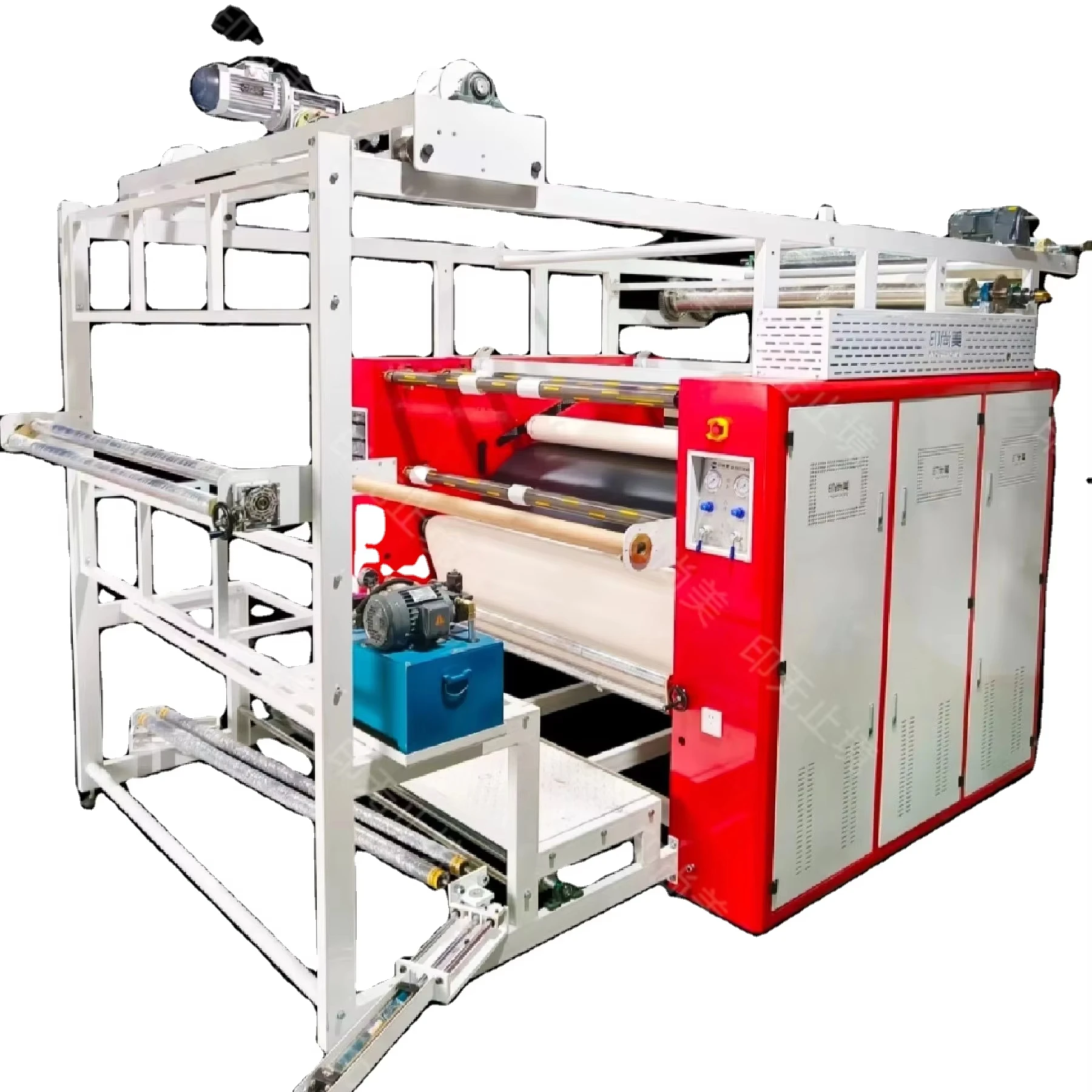 1800mm heat transfer machine with  1000 drum roll to roll Calender for jersey polyester fabric printing