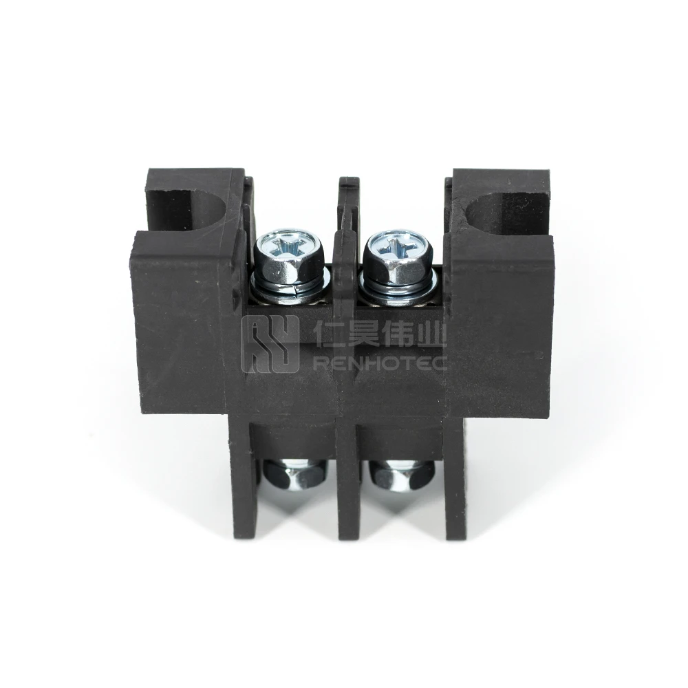 45amp Black Barrier Fixed Terminal Block Cover Connector 0.5-1.5mm2 TB1503 Screwless Wire Spring Cable Terminal Block