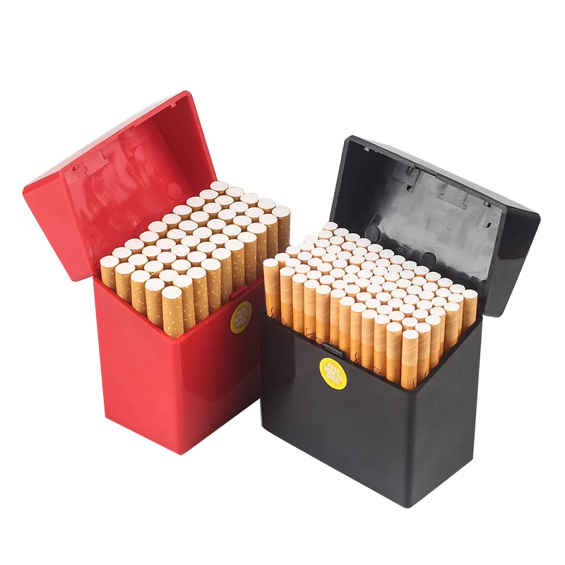 50-pack Large-capacity Cigarette Box With Creative Personality Rough Cigarette Storage Box sealed Plastic Cigarette case