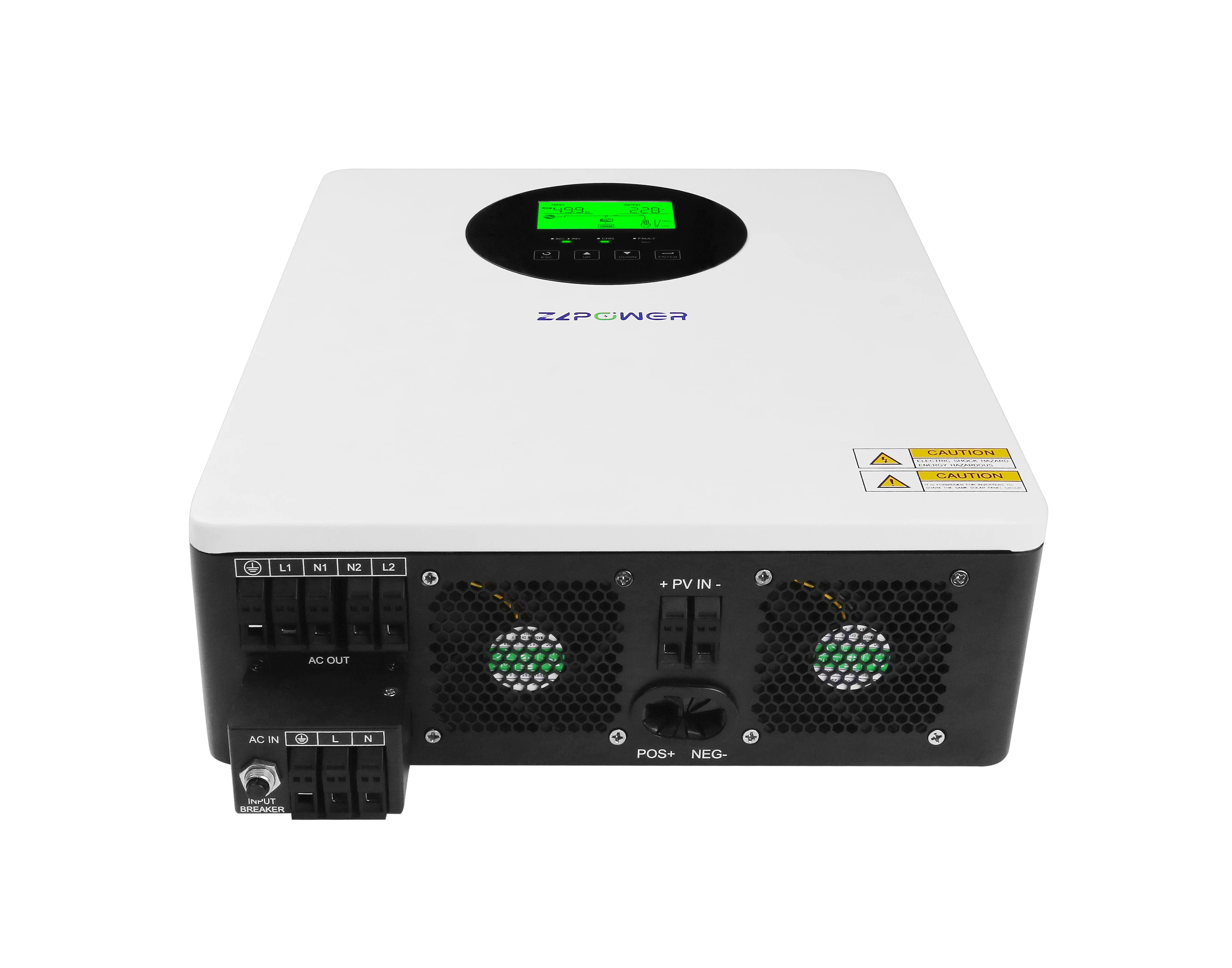 5KVA dc to ac power inverter 5KW 24V/48V solar inverter 220V hybrid inverter with In charger solar air conditioner